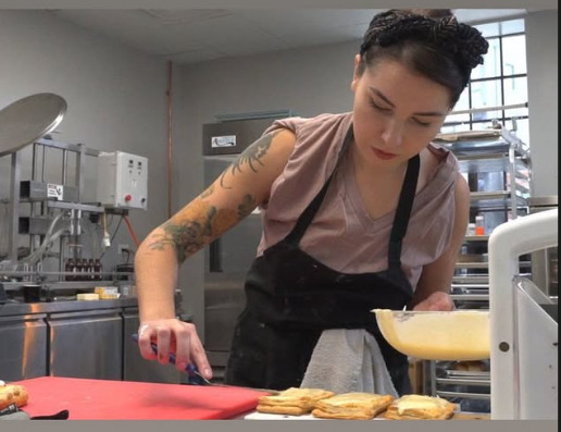 Making grilled cheese sandwich without the grill.