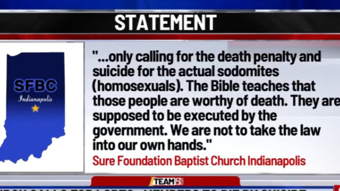 So, do Christians (with gay people in their families and gay friends) support gay execution as preached at Sure Foundation Baptist Church?