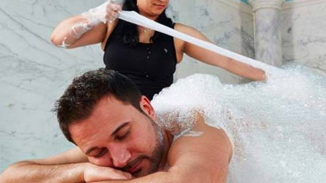 Does anyone know any hammams in the West Asia/North Africa region where a man can get washed by a woman?