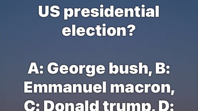 Who do you think won the 2016 presidential election?