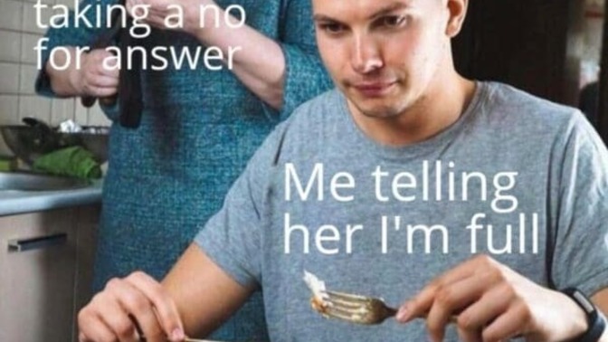 If grandma offers food, is “no” even an option?