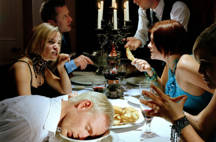 Why do family debates always happen during dinner?