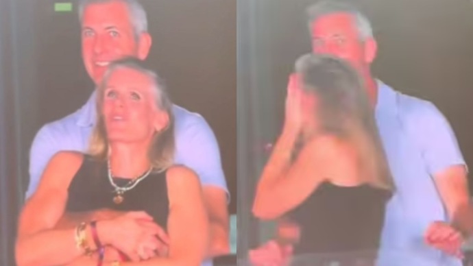 Cheating on a Jumbotron in front of the world, you think it was planned reveal?