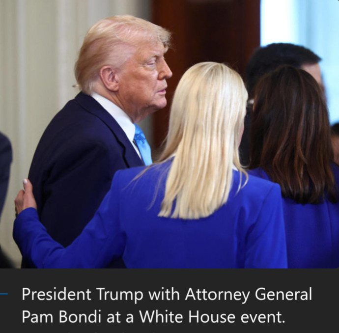 So, DOJ told Trump in May that his name appears multiple times in the Epstein files... why didnt he/Bondi say so to prevent a bigger mess?