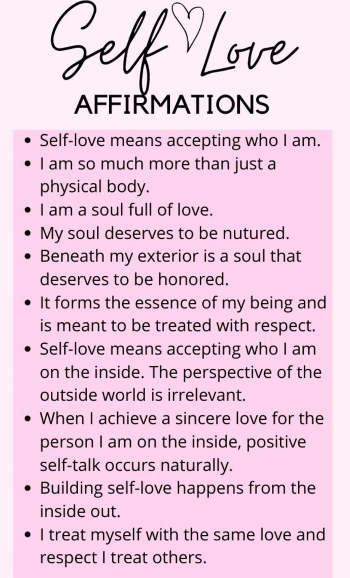 Girls (& guys), does anyone like to use positive affirmation statements daily or weekly? :)?