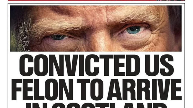 What do you think about this welcome to Scotland for Trump?