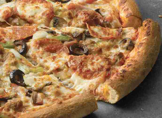 If you were served the works pizza what toppings would you peel off before eating?