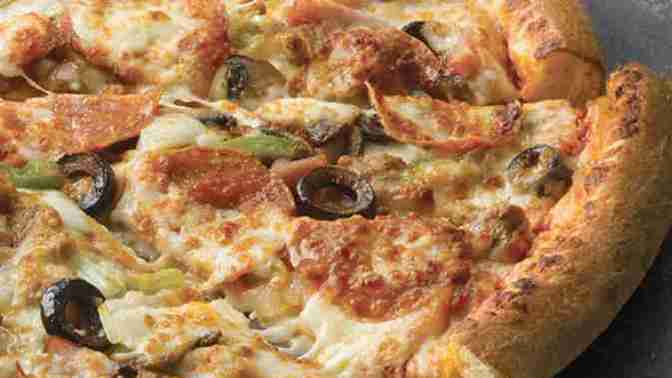 If you were served the works pizza what toppings would you peel off before eating?