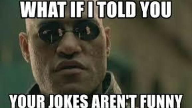 If it was really just a joke, why didn't anyone laugh?