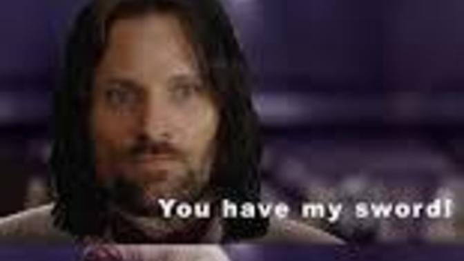 “You have my _______.” What would YOU bring to aid Frodo Baggins in his quest to destroy the ONE RING?