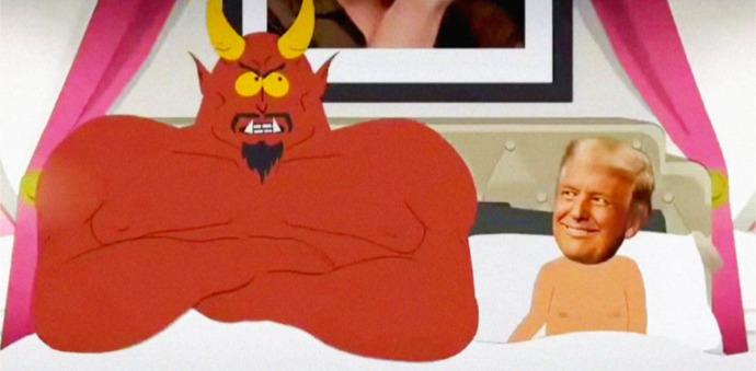 Isnt the 27th season opening of South Park roasting Trump AWESOME & HILARIOUS (even Joe Rogan thinks so!)🤣😂🤣😂?