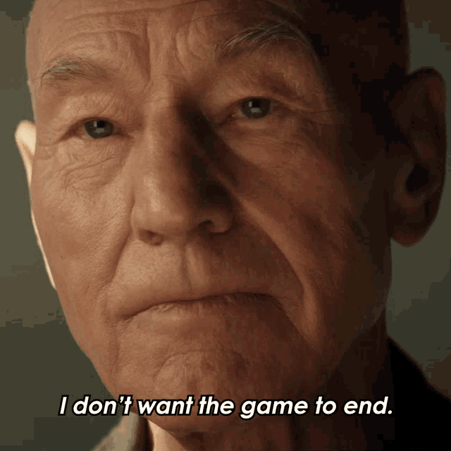 It's going to end. It has to. But it has been a great life, JL.
