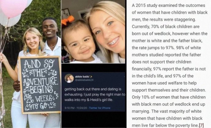 Why do white men have issues with single moms that have half black children?