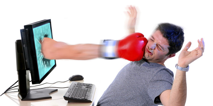 How often do you wish you could punch people through the Internet?