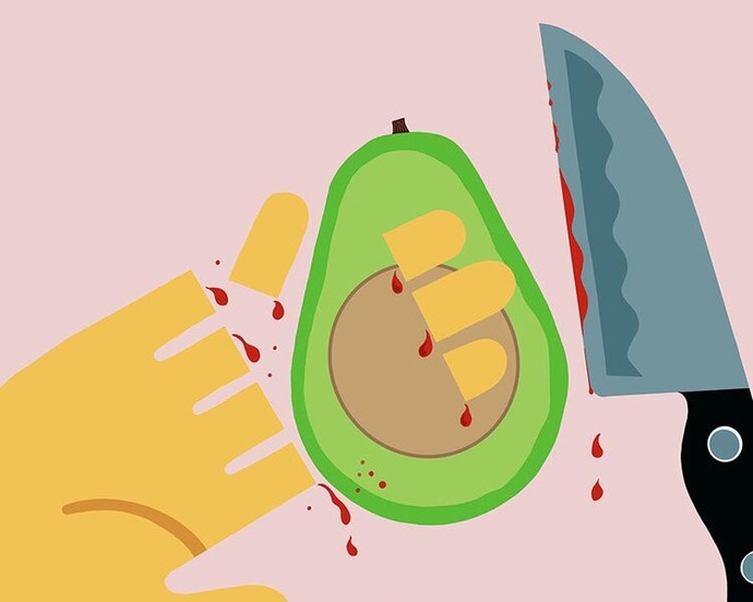 Have you ever been injured by an avocado?
