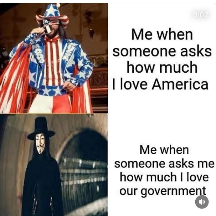 How can you love a country but hate its govt?