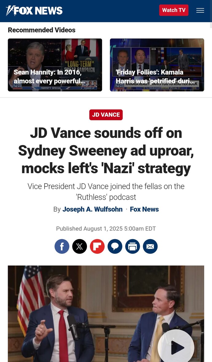 Ted Cruz And The White House Defends Sydney Sweeney Amid American Eagle Ad Backlash, What Are Your Thoughts?