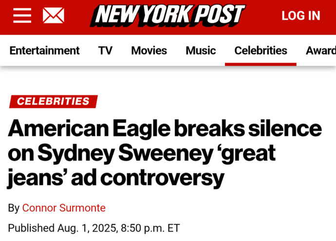 American Eagle Breaks Their Silence And Defense Sydney Sweeney Over Controversial American Eagle Ad, What Are Your Thoughts?