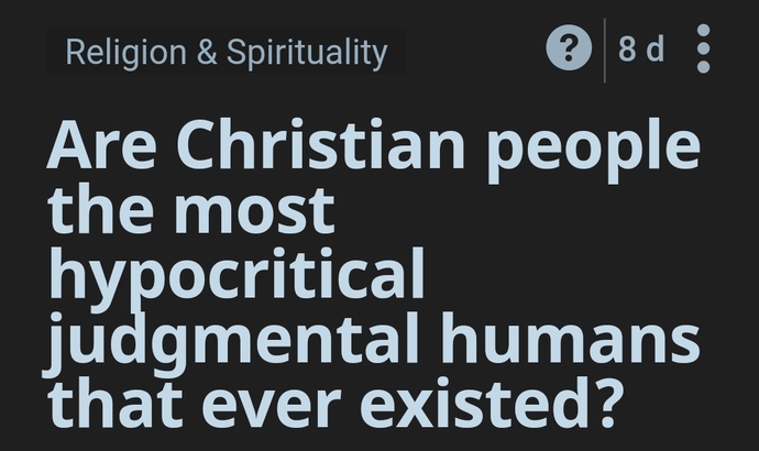 Are Islamist people the most hypocritical judgmental humans?