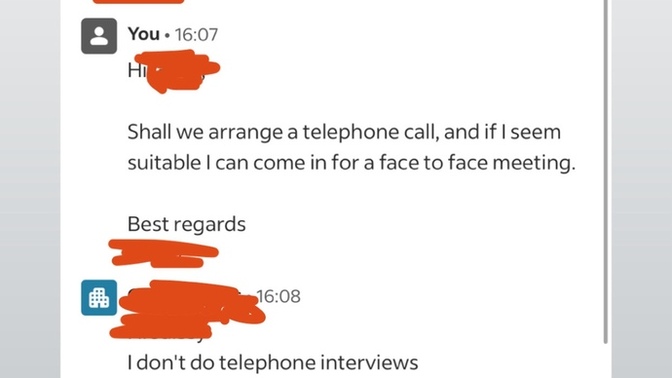I had a back and forth with a recruiter this afternoon, was I in the wrong or not?