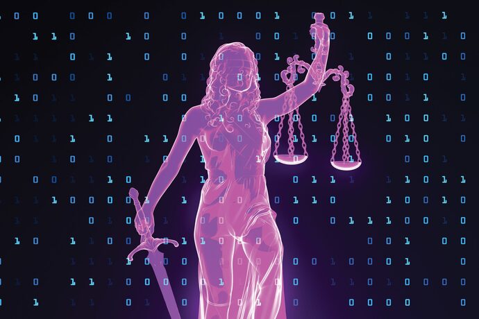 Lady justice - Intersection of law and technology