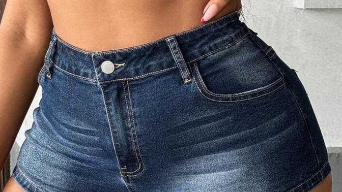 Girls, Do u like wearing booty jeans shorts (buttcheek hanging out) like this in public?