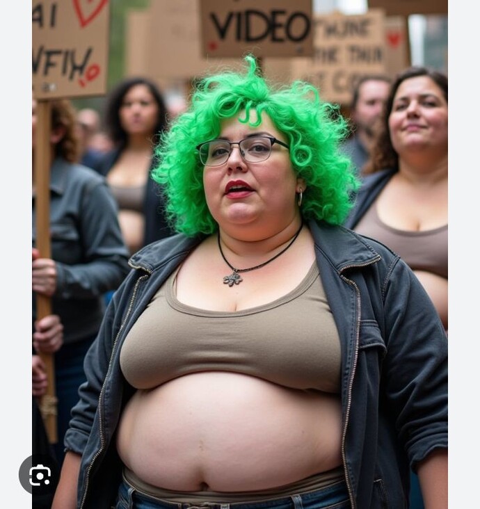 Why do you think these green haired beauties are now flocking to buy American Eagle jeans?