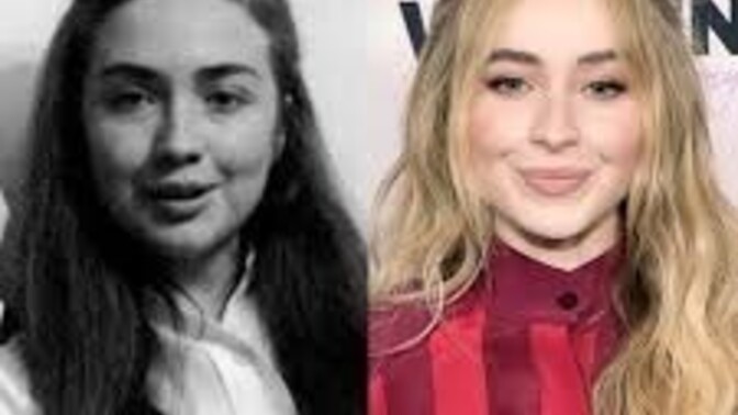 Do you believe that Sabrina Carpenter has an uncanny resemblance to a young Hillary Clinton?