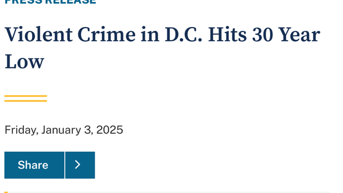 Emergency! Lowest crime rates in 30 years?