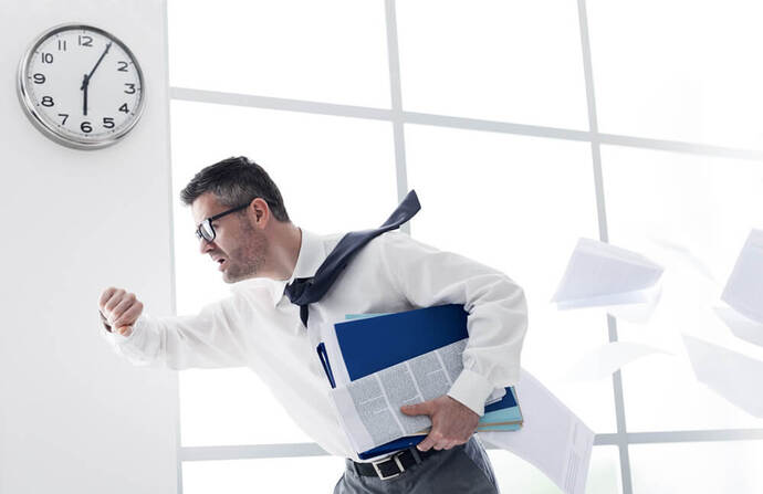 When its time to clock out from work, what time do you leave?