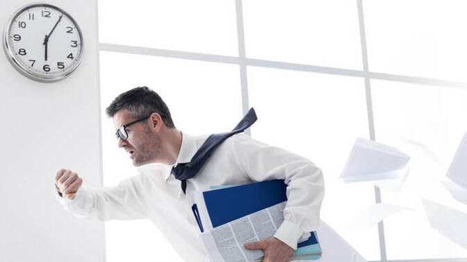 When it's time to clock out from work, what time do you leave?