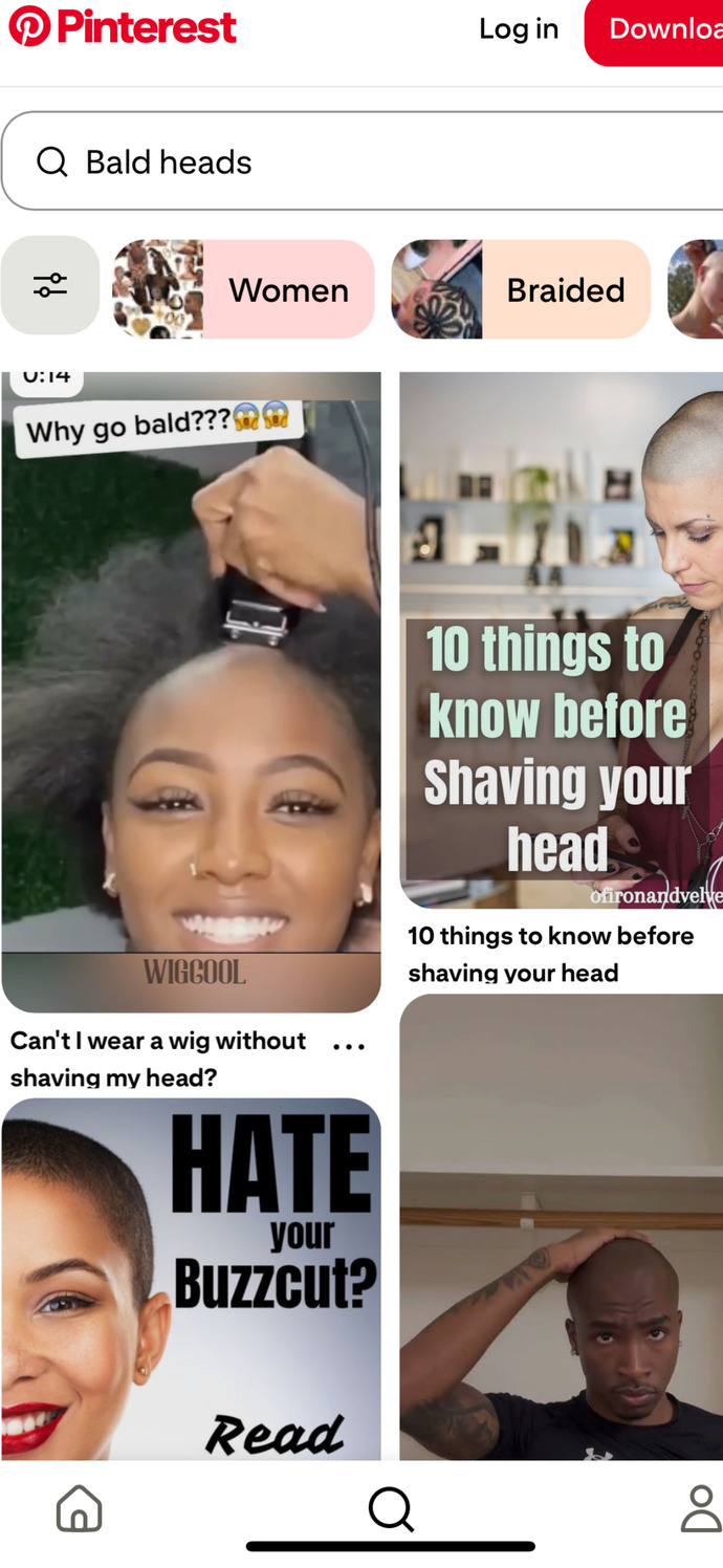 Ladies, have you ever thought about shaving 🪒 your head? Is it sexy?