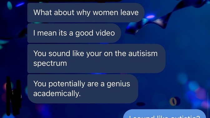 Hi guys was my ex being rude in this text? I made a video about why men cheat based on psychology and neuroscience and he commented this?