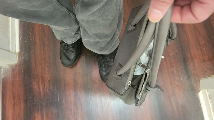 Do you think this gray bag will be ok to wear with my black jeans this fall?