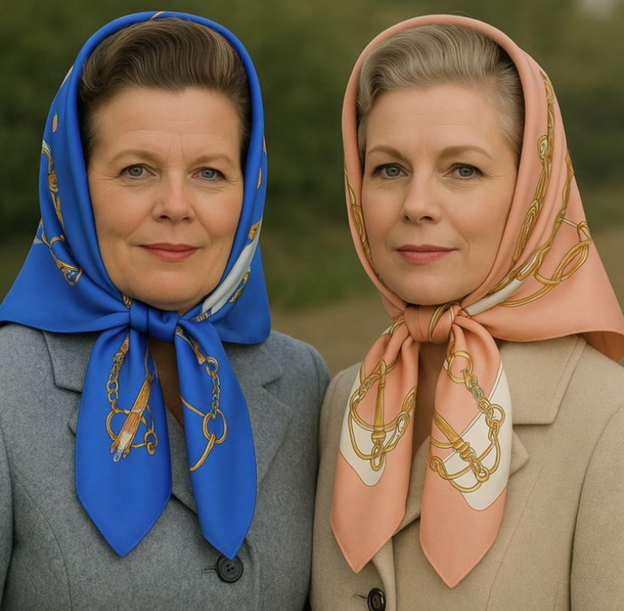 Why do female wear scarves like this but males do not?