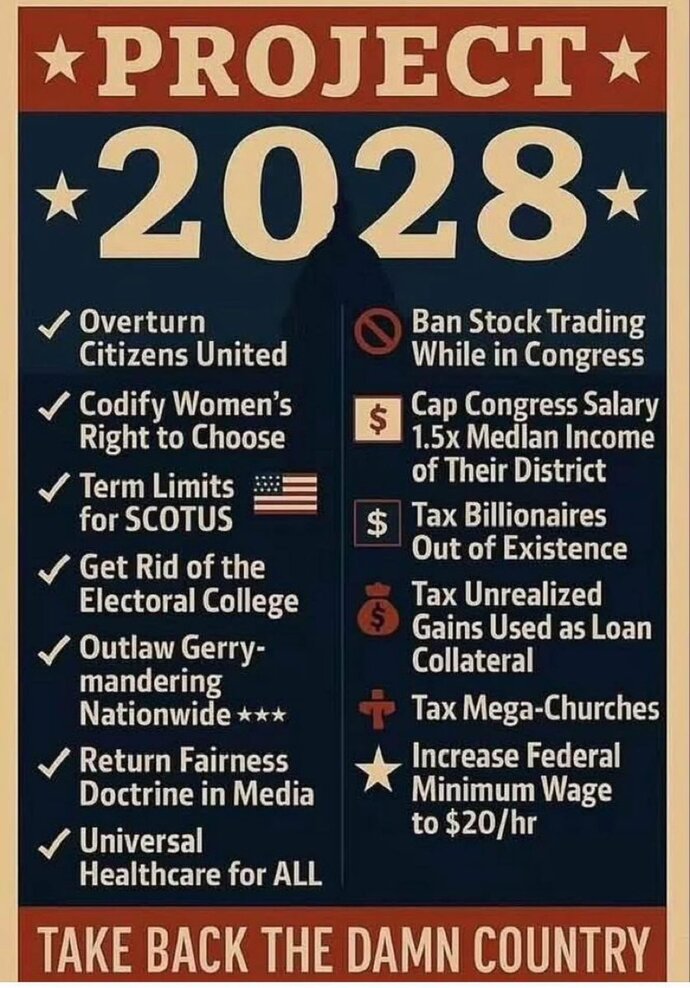 Whats one thing you support from this platform? Oppose? Need details? Which issue can MAGA & Dems agree on? Which is realistic? Fantasy?