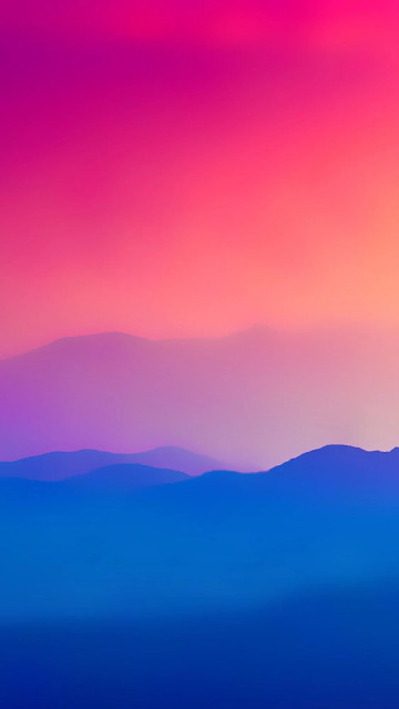 Minimalist mountains gradient
