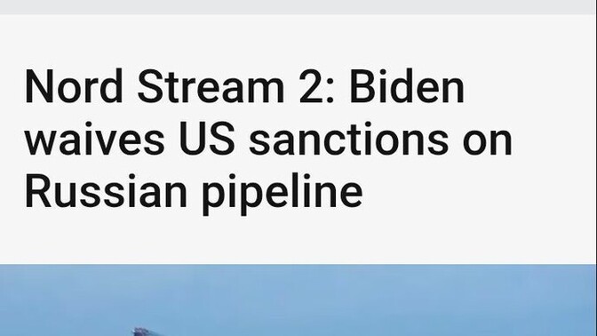 Why did cultist leader Biden give his best buddy, Putin, permission to finish their controversial pipeline?