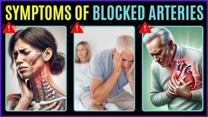 Top 15 hidden symptoms of blocked arteries. Do you or someone you know have any of the symptoms?