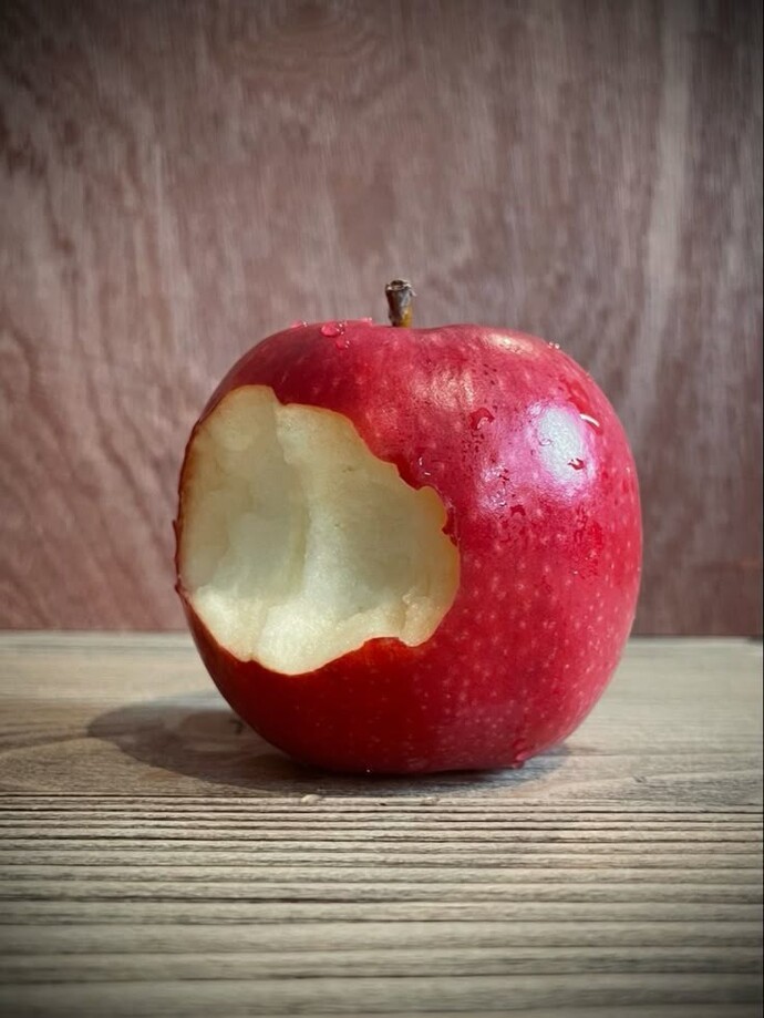 I couldnt eat the apple. Should I give it to you? Will you eat it?