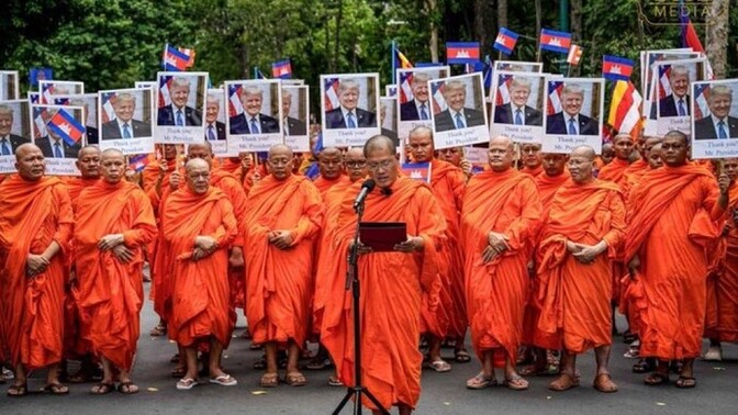 70,000 Cambodian monks want to nominate Trump for the Nobel Peace Prize. How will the left spin this?