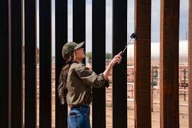 HS secretary Kristi Noem is having the border wall painted jet black to make it much hotter. Dont you think this is clever?