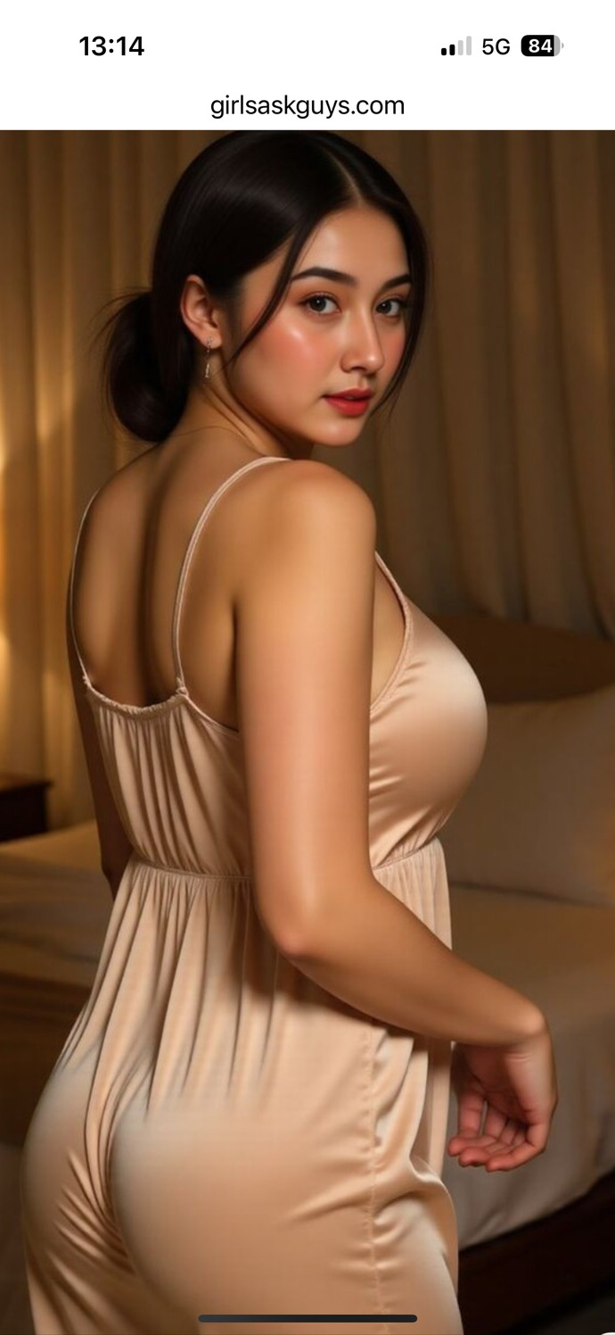 Is her butt eating her nighty?