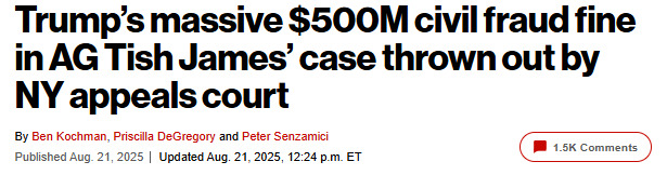 Appeals court throws out mortgage fraud case against President Trump as garbage. Is the remaining carcass of the Democrat Party body now vaporizing?