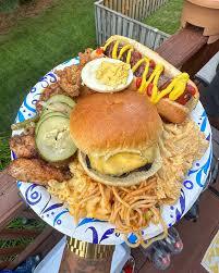 When you have a plate with multiple food items on it how do you usually eat it?