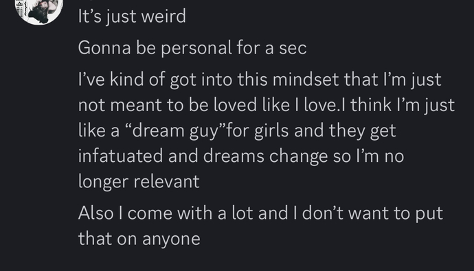What would you say to a friend who told you this?
