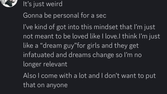 What would you say to a friend who told you this?