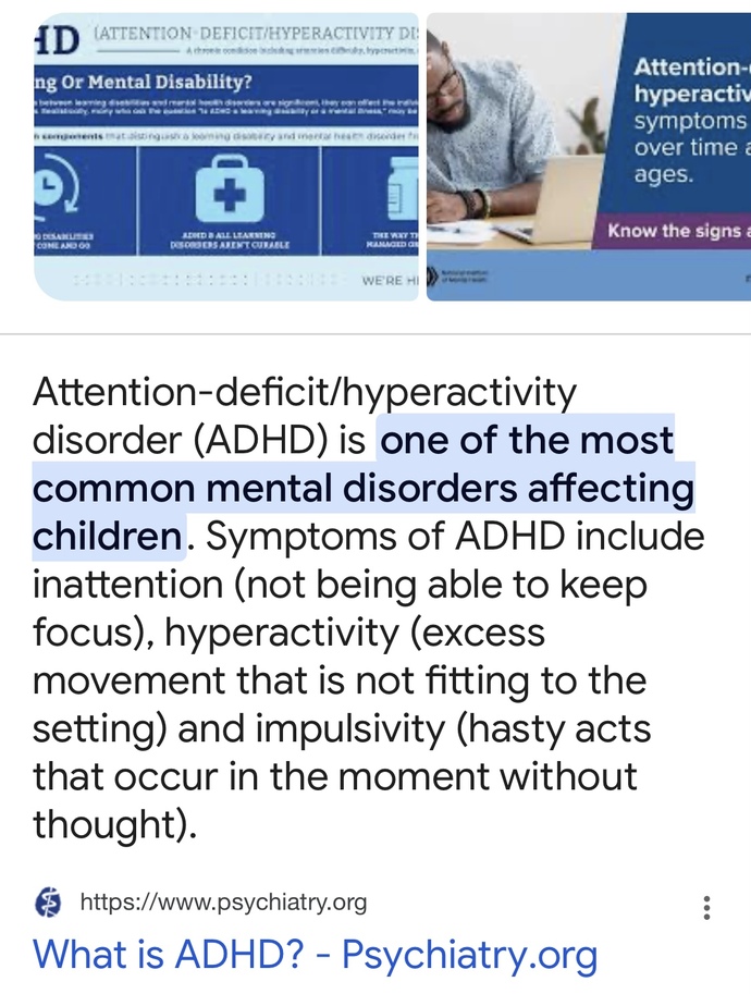 Do you believe ADHD is a mental disorder?