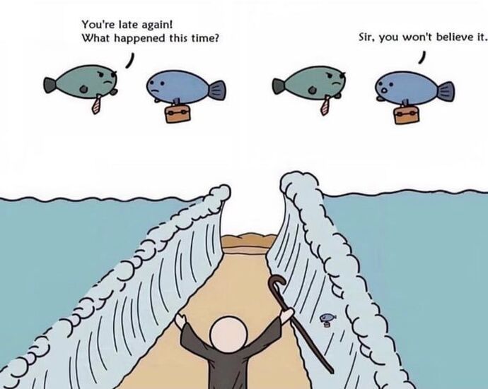 What is the worst excuse for being late to work?