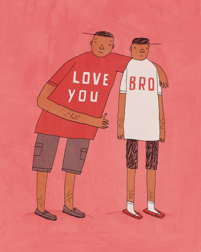 Why are a lot of guys not able to say I love you to another guy?